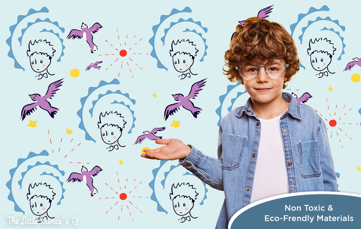 The Little Prince Peel and Stick Wallpaper - EGD X The Little Prince Series - Prime Collection - Theme Wallpaper Mural for Interior Design (EGDLP005) - egraphicstore