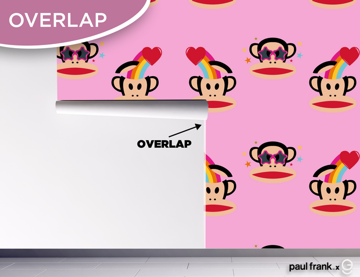 Paul Frank Peel and Stick Wallpaper - EGD X Paul Frank Series - Prime Collection - Theme Wallpaper Mural for Interior Design (EGDPF015) - egraphicstore