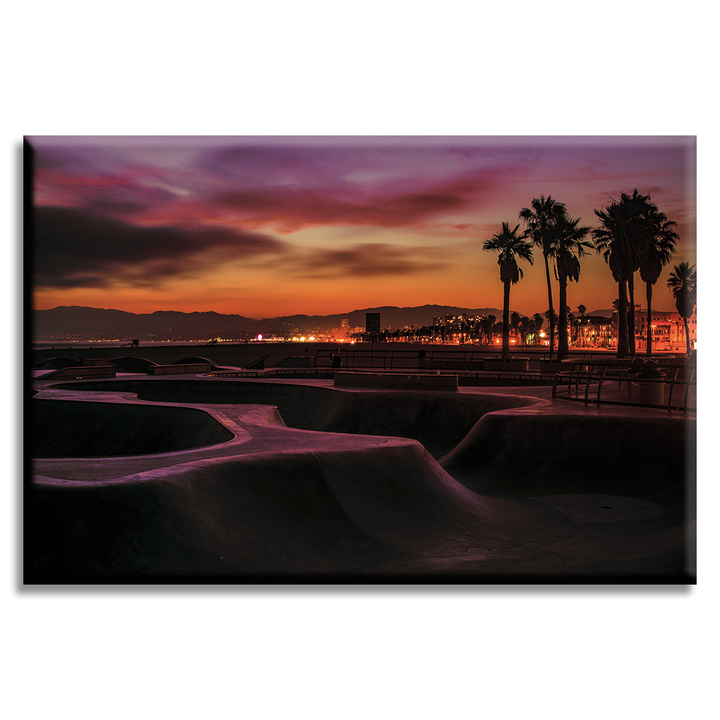 Acrylic Glass Frame Modern Wall Art Venice Beach Skate Park - Tourist Sites Series - Interior Design - Acrylic Wall Art - Picture Photo Printing Artwork - Multiple Size Options - egraphicstore