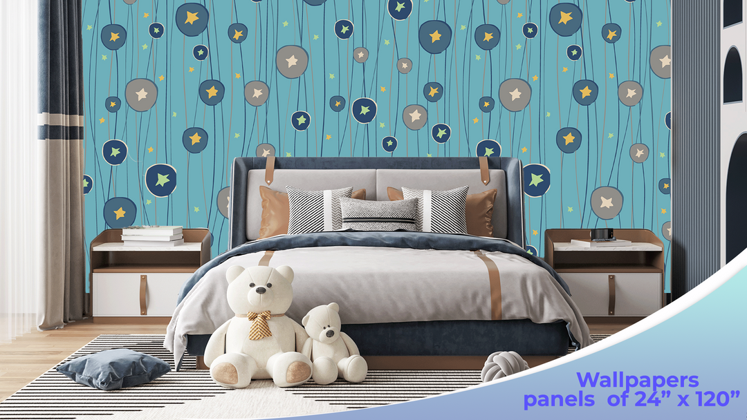 The Little Prince Peel and Stick Wallpaper - EGD X The Little Prince Series - Prime Collection - Theme Wallpaper Mural for Interior Design (EGDLP007) - egraphicstore