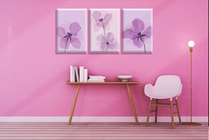 Acrylic Frame Modern Wall Art Set of 3 - Abstract Illustrations Series - Interior Design - Acrylic Wall Art - Picture Photo Printing Artwork - Multiple Size Options (IABS 010) - egraphicstore