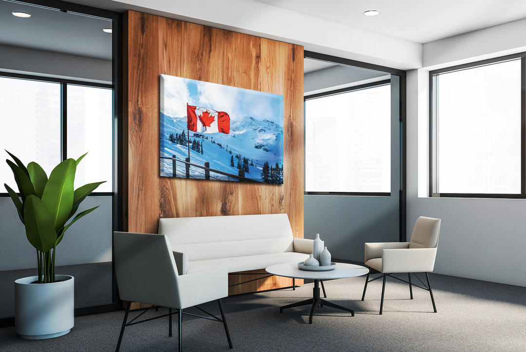 Acrylic Frame Modern Wall Art Canada - Country Flags Series - Interior Design - Acrylic Wall Art - Picture Photo Printing Artwork - Multiple Size Options - egraphicstore