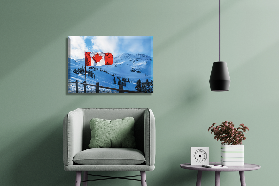 Acrylic Frame Modern Wall Art Canada - Country Flags Series - Interior Design - Acrylic Wall Art - Picture Photo Printing Artwork - Multiple Size Options - egraphicstore
