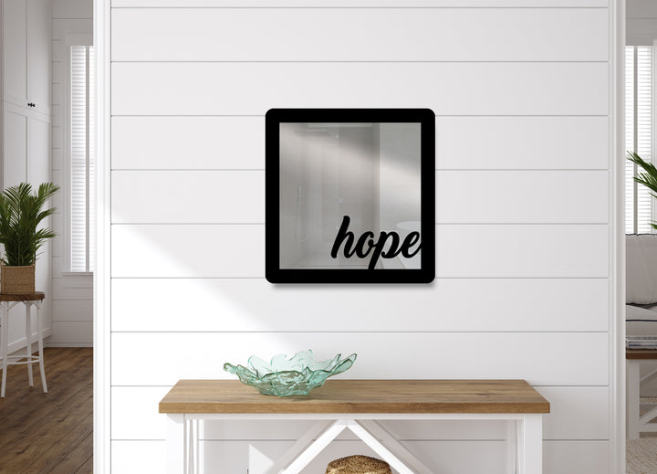 Square Quote Mirror Wall Decor - Wall Mirror Mounted Decorative - Mirror for Home - Interior Design - Multiple Size Options - Support With Double-Sided Tape - egraphicstore