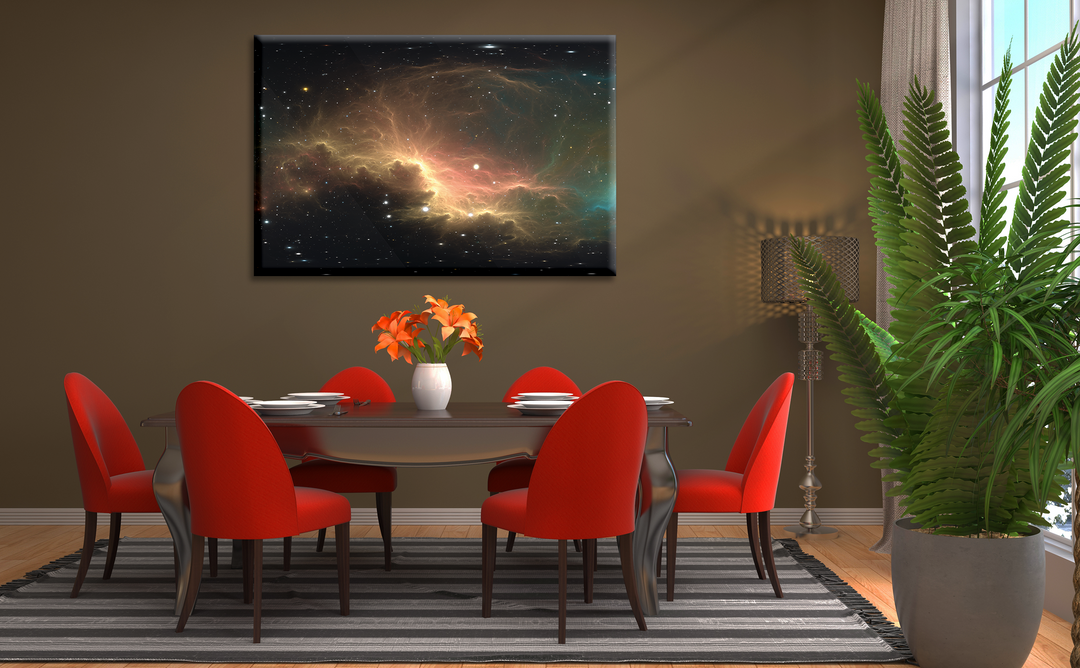 Acrylic Glass Frame Modern Wall Art, 360 Degree Space - Galaxy Series - Interior Design - Acrylic Wall Art - Picture Photo Printing Artwork - Multiple Size Options - egraphicstore