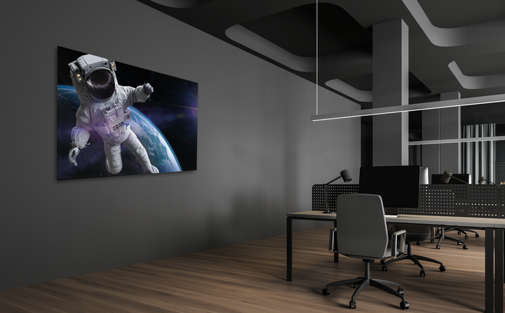 Acrylic Glass Frame Modern Wall Art, Astronaut In Earth Orbit - Galaxy Series - Interior Design - Acrylic Wall Art - Picture Photo Printing Artwork - Multiple Size Options - egraphicstore