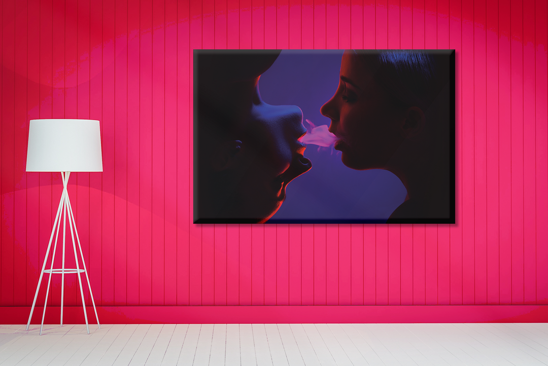 Acrylic Glass Frame Modern Wall Art, Bright Neon - Sensual Series - Interior Design - Acrylic Wall Art - Picture Photo Printing Artwork - Multiple Size Options - egraphicstore