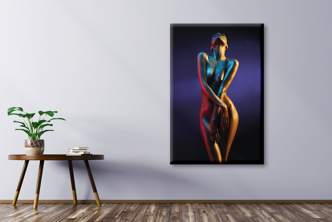 Acrylic Glass Frame Modern Wall Art, Striptease - Sensual Series - Interior Design - Acrylic Wall Art - Picture Photo Printing Artwork - Multiple Size Options - egraphicstore