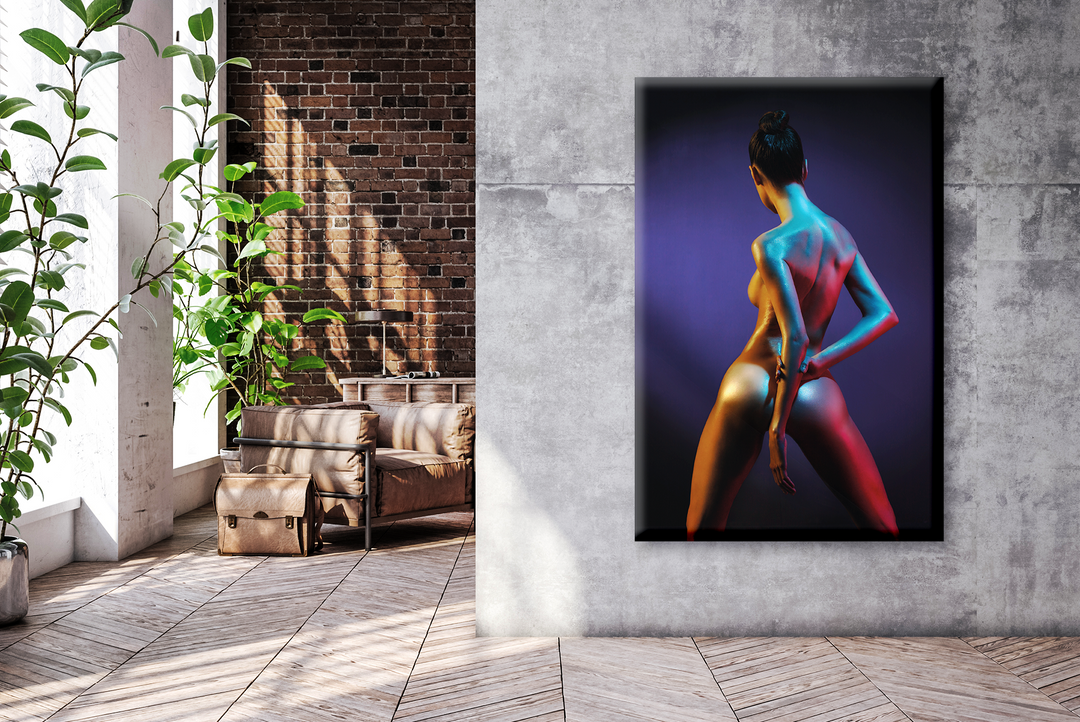 Acrylic Glass Frame Modern Wall Art, Striptease - Sensual Series - Interior Design - Acrylic Wall Art - Picture Photo Printing Artwork - Multiple Size Options - egraphicstore