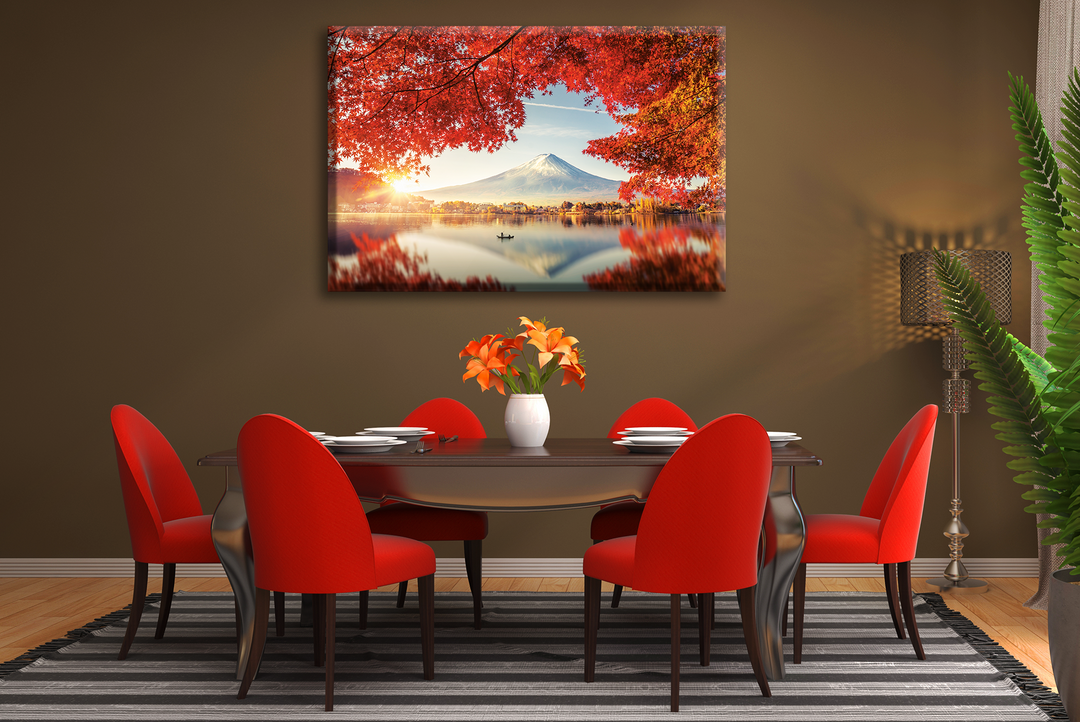 Acrylic Glass Frame Modern Wall Art Autumn - The Diversity Of Flowers Series - Interior Design - Acrylic Wall Art - Picture Photo Printing Artwork - Multiple Size Options - egraphicstore