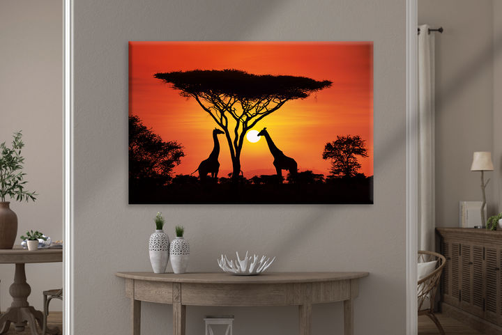 Acrylic Glass Frame Modern Wall Art Serengeti National Park - Wonders Of Nature Series - Interior Design - Acrylic Wall Art - Picture Photo Printing Artwork - Multiple Size Options - egraphicstore