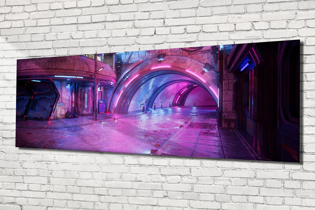 Acrylic Modern Wall Art Urban Futurist City At Night - Iconic World Cities Series - Modern Interior Design - Acrylic Wall Art - Picture Photo Printing Artwork - Multiple Size Options - egraphicstore