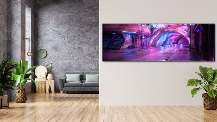 Acrylic Modern Wall Art Urban Futurist City At Night - Iconic World Cities Series - Modern Interior Design - Acrylic Wall Art - Picture Photo Printing Artwork - Multiple Size Options - egraphicstore