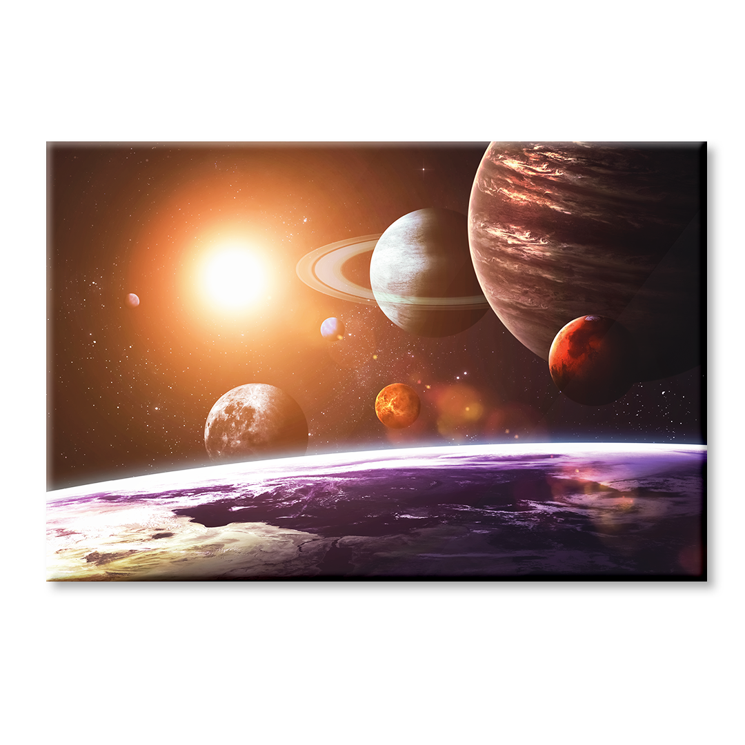 Acrylic Glass Frame Modern Wall Art, Space Objects - Galaxy Series - Interior Design - Acrylic Wall Art - Picture Photo Printing Artwork - Multiple Size Options - egraphicstore