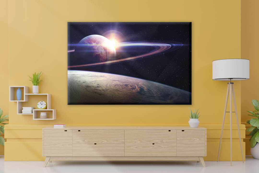 Acrylic Glass Frame Modern Wall Art, Awesome Sunrise - Galaxy Series - Interior Design - Acrylic Wall Art - Picture Photo Printing Artwork - Multiple Size Options - egraphicstore