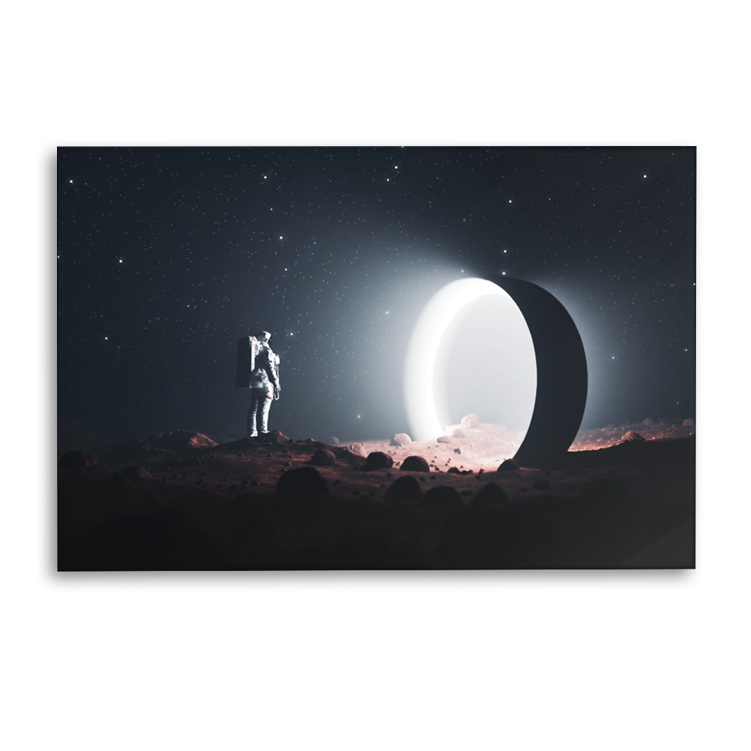 Acrylic Glass Frame Modern Wall Art, Spacetime Portal Light - Galaxy Series - Interior Design - Acrylic Wall Art - Picture Photo Printing Artwork - Multiple Size Options - egraphicstore