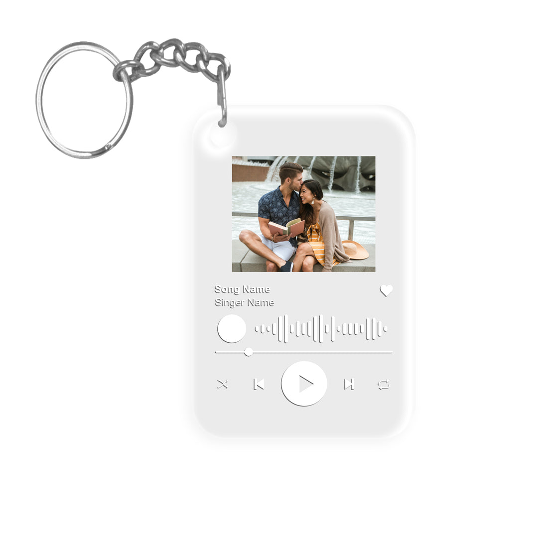 Personalized Keychain Acrylic Song | Acrylic Album Cover | Transparent Song - egraphicstore