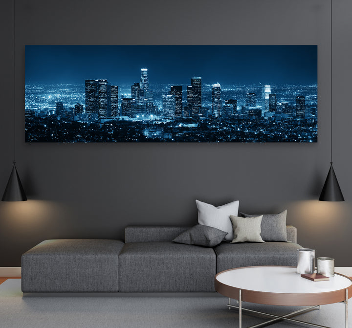 Acrylic Modern Wall Art Los Angeles At Night - Iconic World Cities Series - Modern Interior Design - Acrylic Wall Art - Picture Photo Printing Artwork - Multiple Size Options - egraphicstore