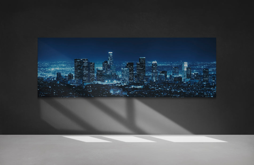 Acrylic Modern Wall Art Los Angeles At Night - Iconic World Cities Series - Modern Interior Design - Acrylic Wall Art - Picture Photo Printing Artwork - Multiple Size Options - egraphicstore