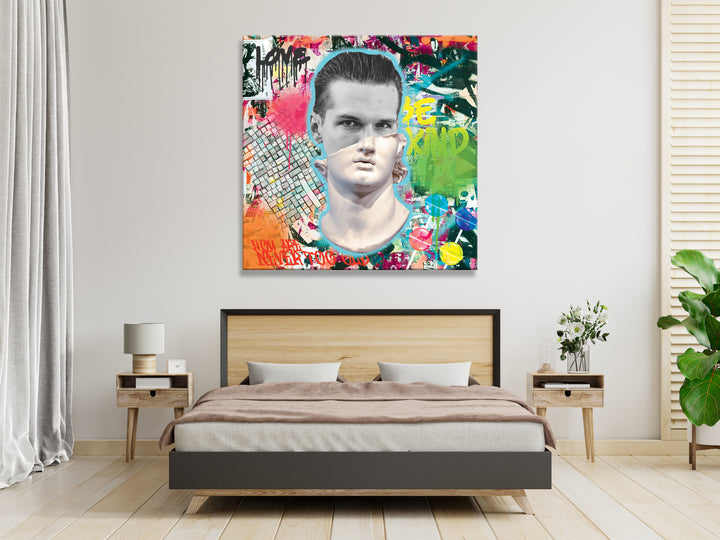 Acrylic Modern Wall Art Man - Pop Art Series - Acrylic Wall Art - Picture Photo Printing Artwork - Multiple Size Options - egraphicstore