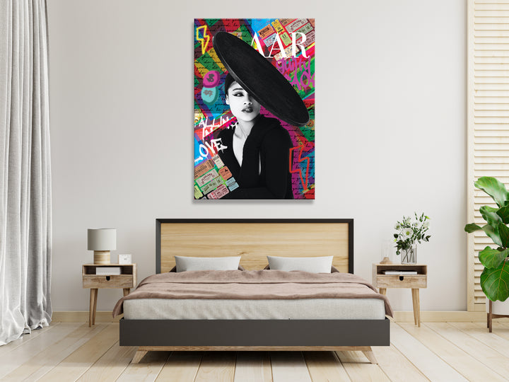 Acrylic Modern Wall Art Lady - Pop Art Series - Acrylic Wall Art - Picture Photo Printing Artwork - Multiple Size Options - egraphicstore