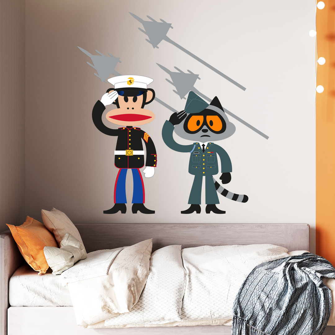 Paul Frank Peel and Stick Wall Decal - EGD X Paul Frank Series - Prime Collection - Baby Girl or Boy - Nursery Wall Decal for Baby Room Decorations - Mural Wall Decal Sticker (EGDPF004) - egraphicstore