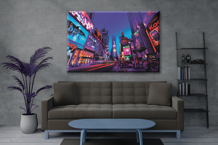 Acrylic Glass Frame Modern Wall Art Times Square - Tourist Sites Series - Interior Design - Acrylic Wall Art - Picture Photo Printing Artwork - Multiple Size Options - egraphicstore