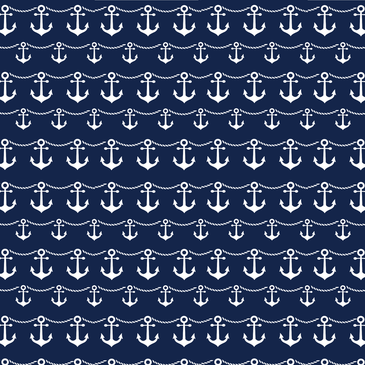Nautical Rope and Anchor Wallpaper (R586)