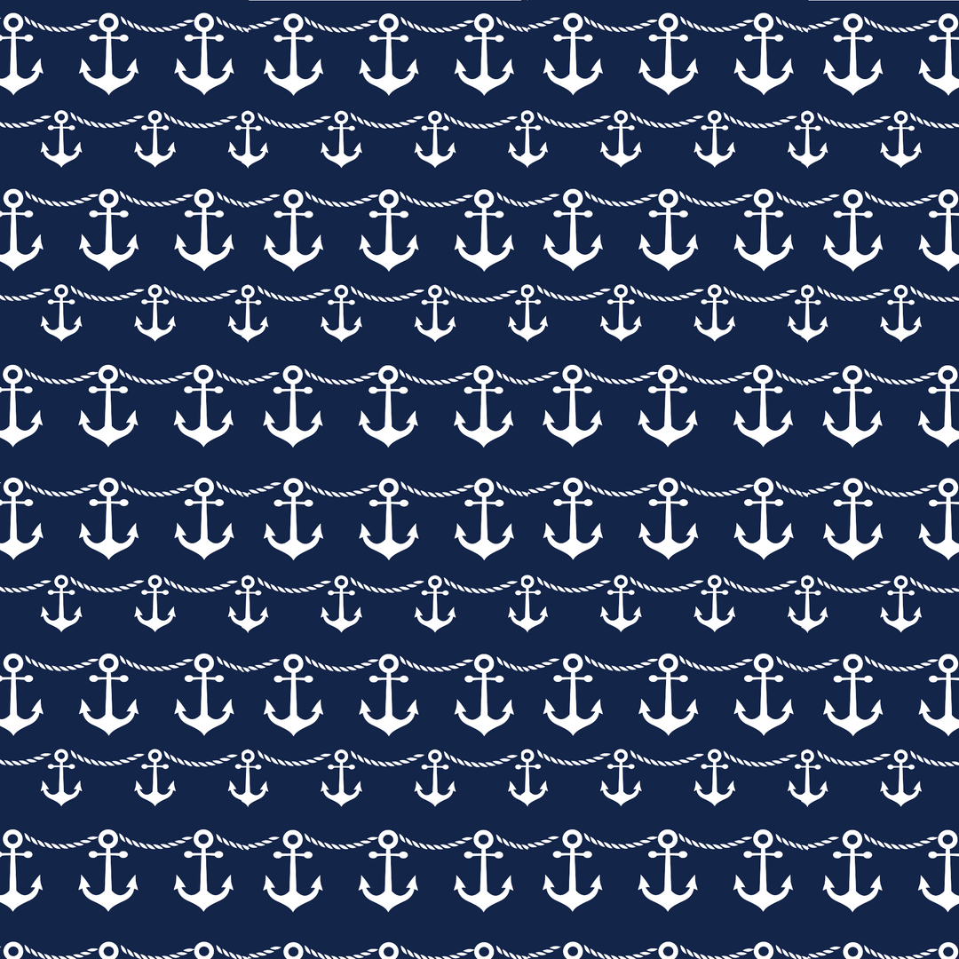 Nautical Rope and Anchor Wallpaper