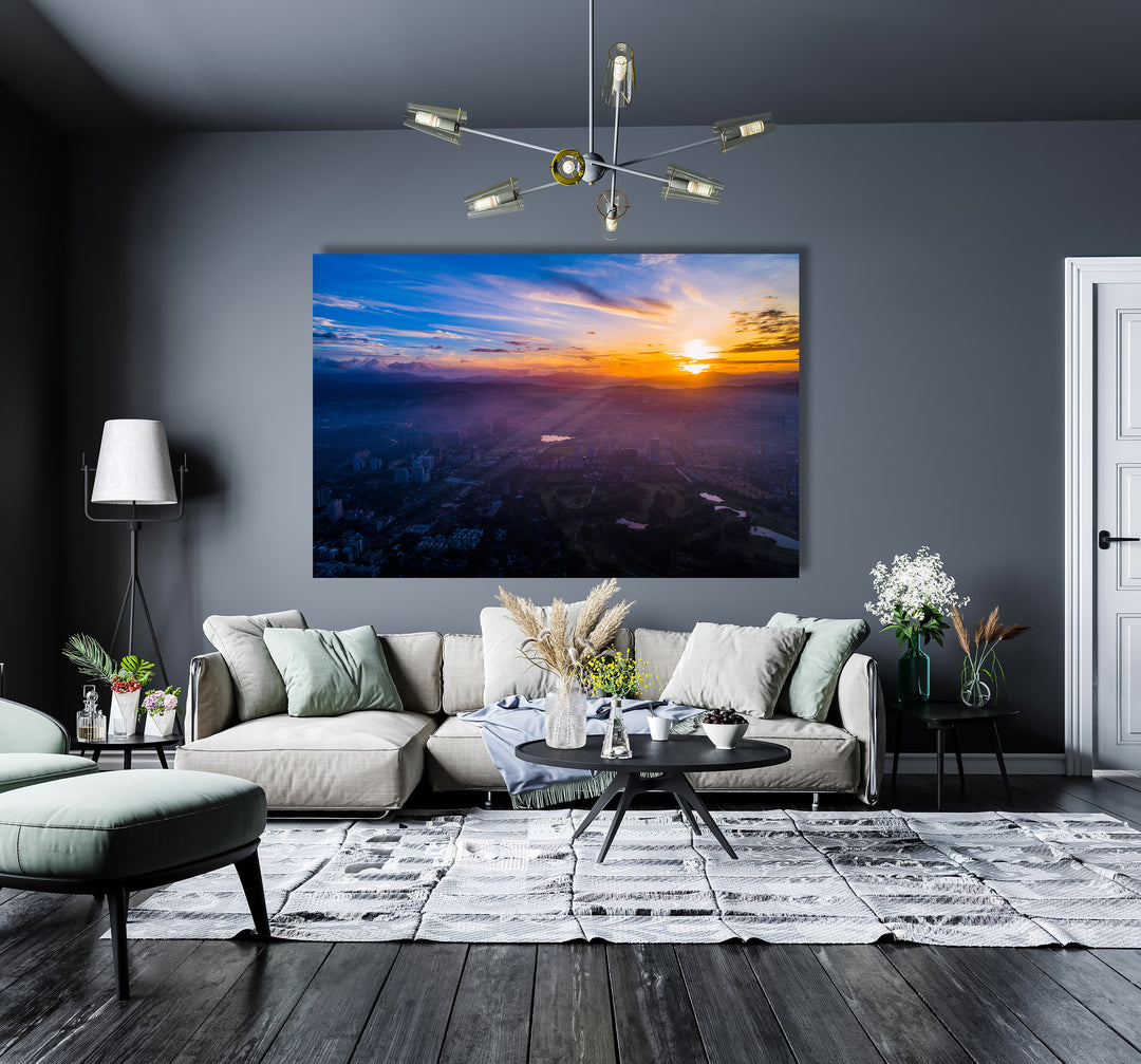 Acrylic Modern Wall Art Kuala Lumpur Aerial View - Iconic World Cities Series - Modern Interior Design - Acrylic Wall Art - Picture Photo Printing Artwork - Multiple Size Options - egraphicstore