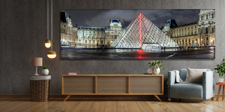 Acrylic Modern Wall Art Louvre, Paris - Iconic World Cities Series - Modern Interior Design - Acrylic Wall Art - Picture Photo Printing Artwork - Multiple Size Options - egraphicstore