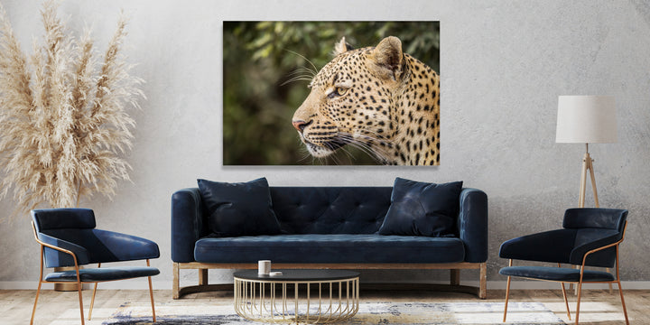 Acrylic Modern Wall Art Leopard Profile - Animals In The Wild Series - Modern Interior Design - Acrylic Wall Art - Picture Photo Printing Artwork - Multiple Size Options - egraphicstore