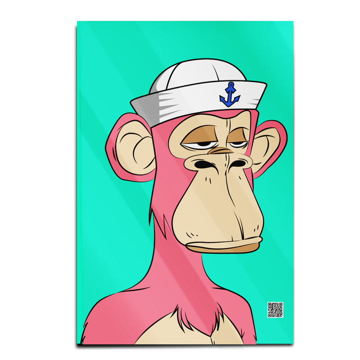 Acrylic Modern Wall Nautical Monkey - Chimpanzee Series - Interior Design - Acrylic Wall Art - Picture Photo Printing Artwork - Multiple Size Options - egraphicstore
