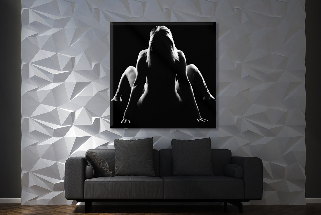 Acrylic Glass Frame Modern Wall Art, Erotic Woman - Sensual Series - Interior Design - Acrylic Wall Art - Picture Photo Printing Artwork - Multiple Size Options - egraphicstore