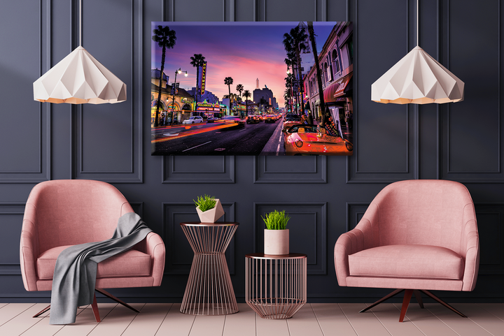 Acrylic Glass Frame Modern Wall Art Los Angeles - Tourist Sites Series - Interior Design - Acrylic Wall Art - Picture Photo Printing Artwork - Multiple Size Options - egraphicstore