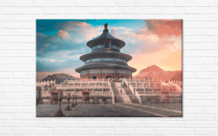 Acrylic Glass Modern Wall Art, Temple Of Heaven - Religion Series - Interior Design - Acrylic Wall Art - Picture Photo Printing Artwork - Multiple Size Options - egraphicstore