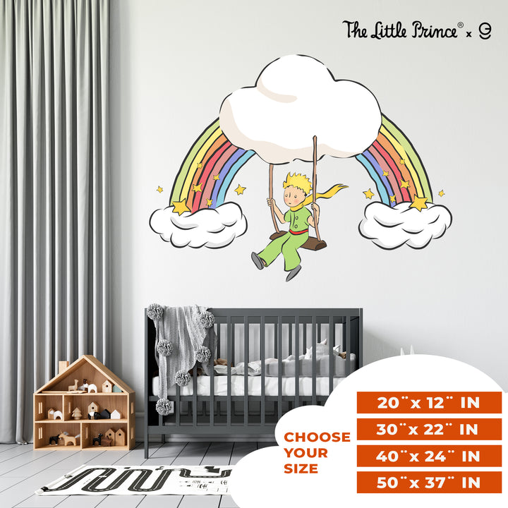 The Little Prince Wall Decal - EGD X The Little Prince Series - Prime Collection - Baby Girl or Boy - Nursery Wall Decal for Baby Room Decorations - Mural Wall Decal Sticker (EGDLP013) - egraphicstore
