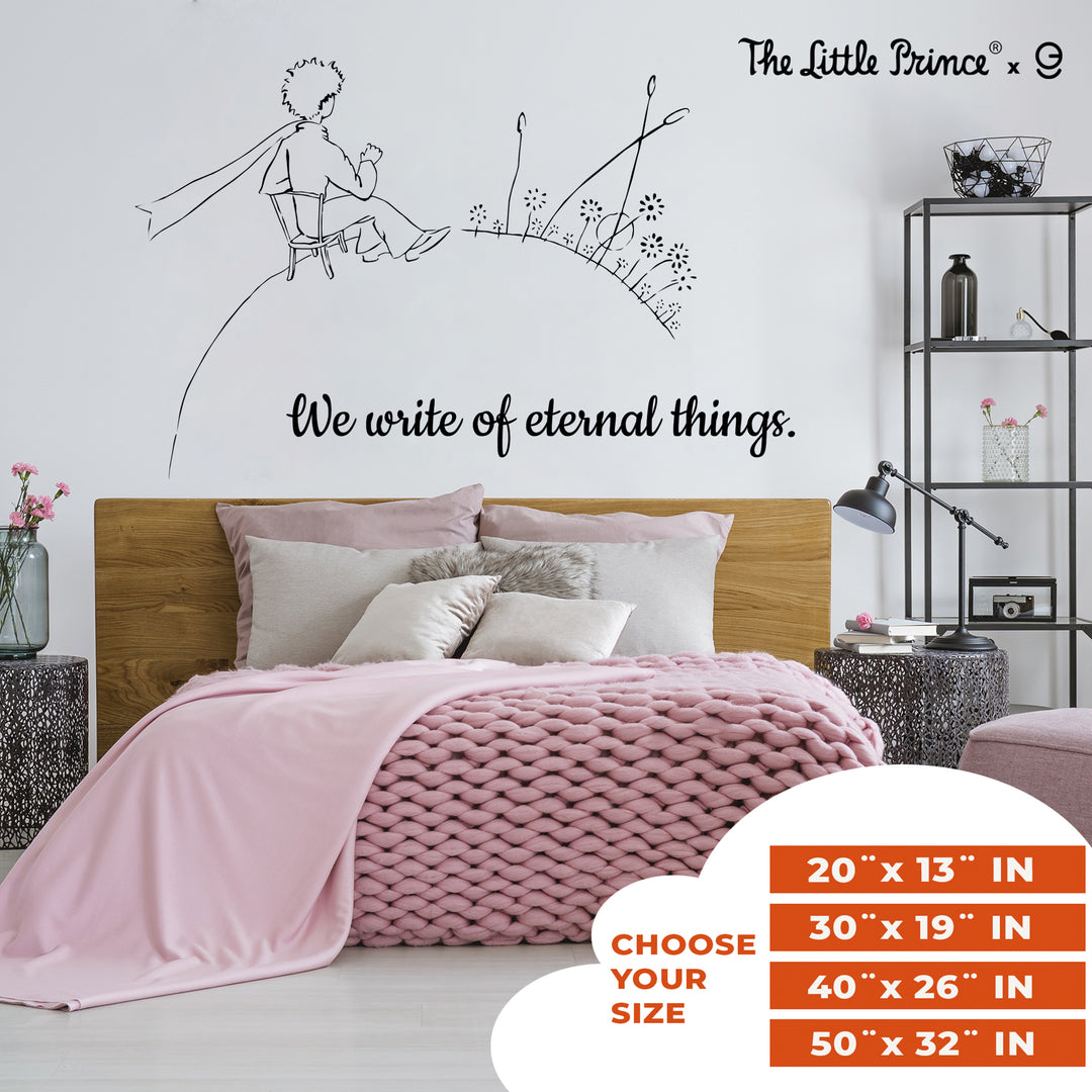 Little Prince Wall Decal - EGD X The Little Prince Series - Prime Collection - Baby Girl or Boy - Nursery Wall Decal for Baby Room Decorations - Mural Wall Decal Sticker (EGDLP018) - egraphicstore