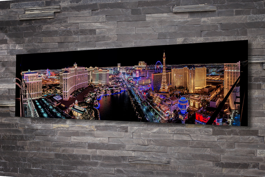 Acrylic Modern Wall Art Las Vegas At Night - Iconic World Cities Series - Modern Interior Design - Acrylic Wall Art - Picture Photo Printing Artwork - Multiple Size Options - egraphicstore