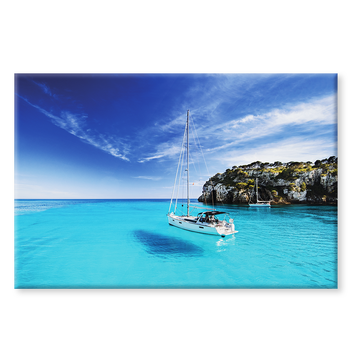 Acrylic Glass Frame Modern Wall Art, Beautiful Bay - Yatch Series - Interior Design - Acrylic Wall Art - Picture Photo Printing Artwork - Multiple Size Options - egraphicstore