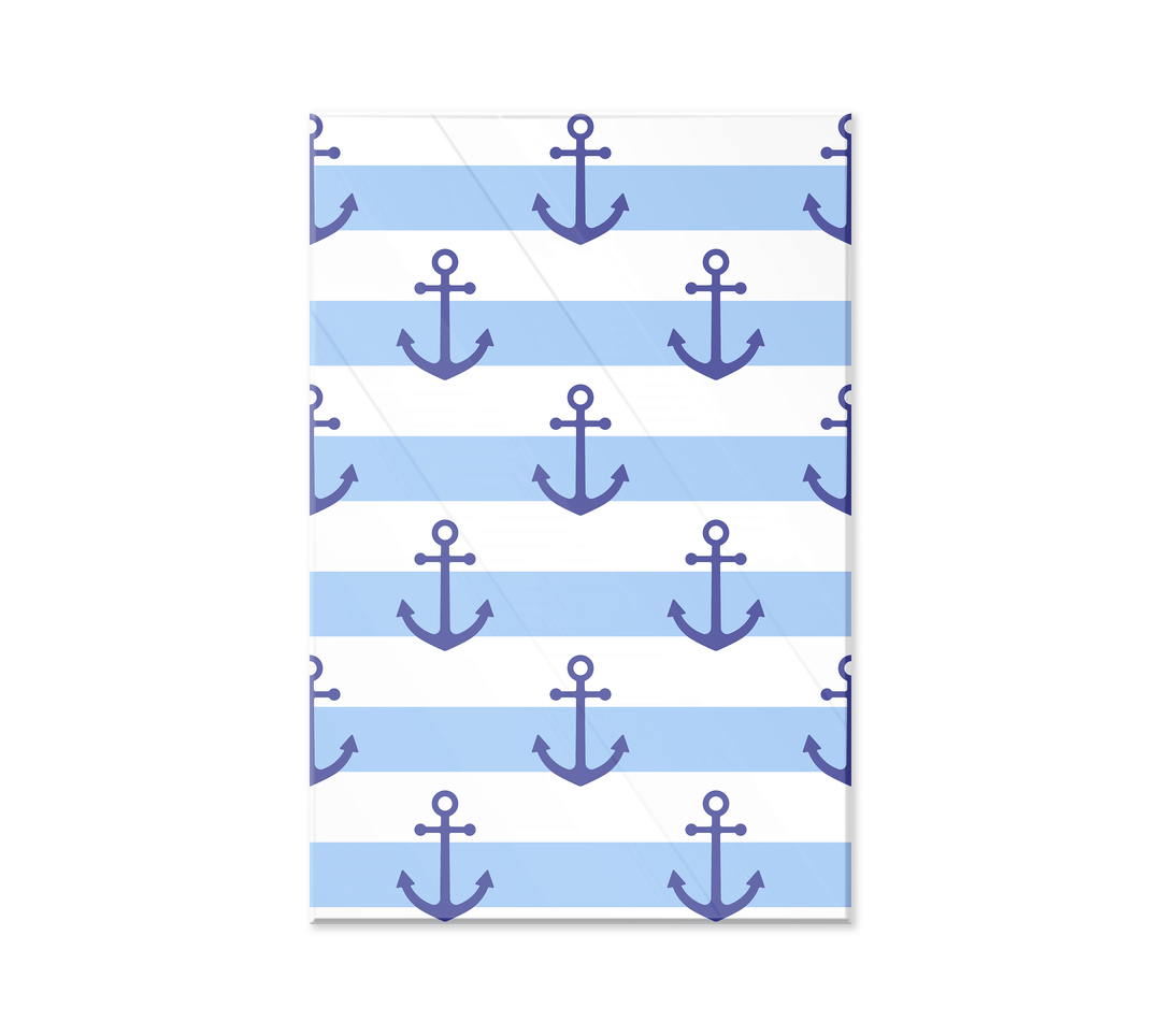 Acrylic Modern Wall Nautical Blue Anchor - Children's Acrylic Series - Acrylic Wall Art - Picture Photo Printing Artwork - Acrylic Wall for Baby Room Decorations - Multiple Size Options - egraphicstore