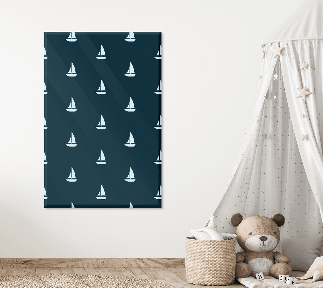 Acrylic Modern Wall Nautical Boat - Children's Acrylic Series - Acrylic Wall Art - Picture Photo Printing Artwork - Acrylic Wall for Baby Room Decorations - Multiple Size Options - egraphicstore