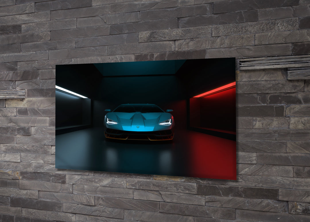Acrylic Glass Frame Modern Wall Art Modern Sport Car  - Emblematic Cars Series - Interior Design - Acrylic Wall Art - Picture Photo Printing Artwork - Multiple Size Options - egraphicstore