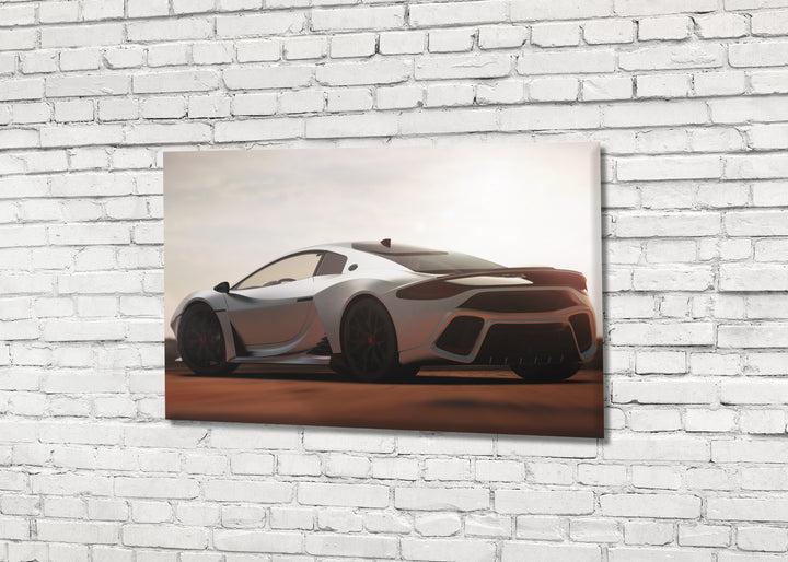 Acrylic Glass Frame Modern Wall Art Luxury Car At Sunset  - Emblematic Cars Series - Interior Design - Acrylic Wall Art - Picture Photo Printing Artwork - Multiple Size Options - egraphicstore