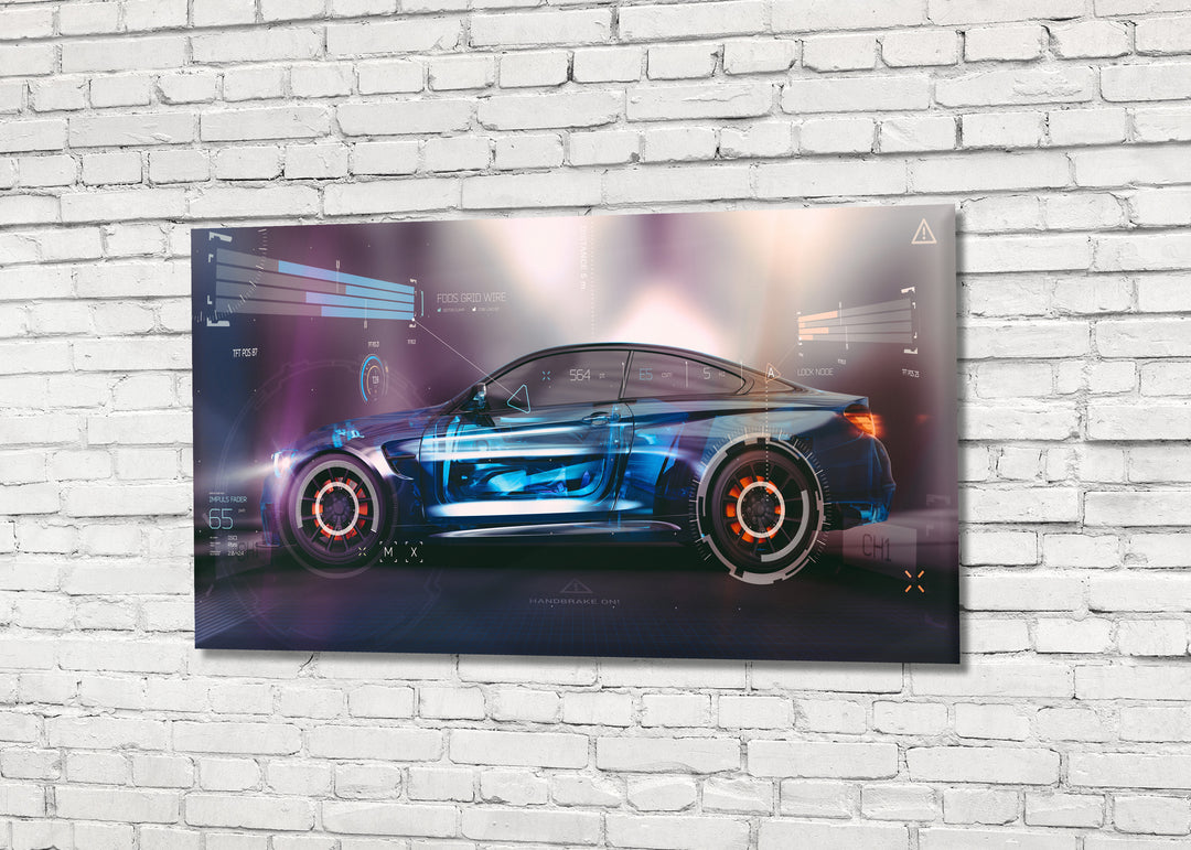 Acrylic Glass Frame Modern Wall Art Technology - Emblematic Cars Series - Interior Design - Acrylic Wall Art - Picture Photo Printing Artwork - Multiple Size Options - egraphicstore