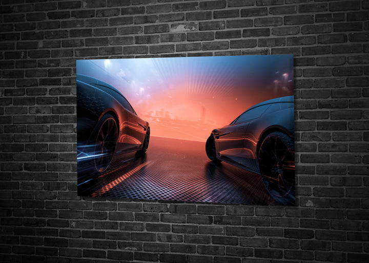 Acrylic Glass Frame Modern Wall Art Futuristic Concept - Emblematic Cars Series - Interior Design - Acrylic Wall Art - Picture Photo Printing Artwork - Multiple Size Options - egraphicstore