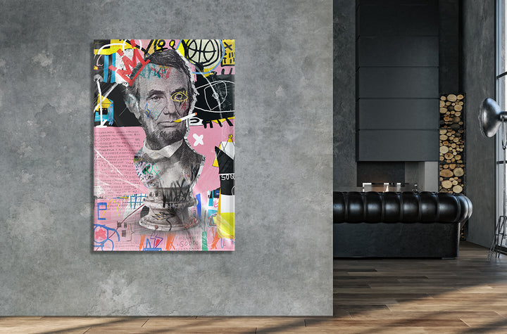 Acrylic Modern Wall Art Lincoln - Pop Art Series - Acrylic Wall Art - Picture Photo Printing Artwork - Multiple Size Options - egraphicstore