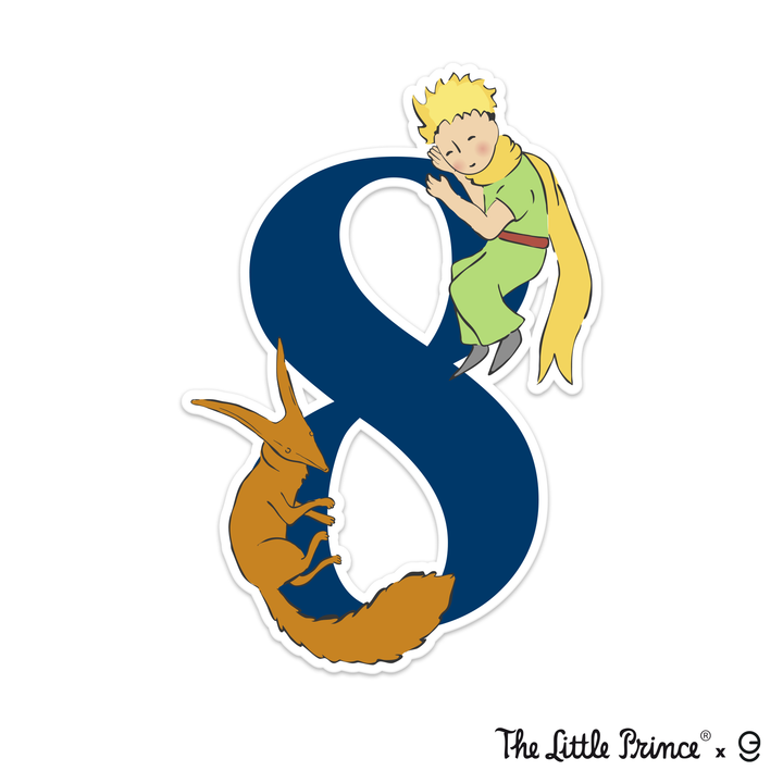The Little Prince Birthday Numbers Backdrop and Birthday Centerprice Table in PVC - EGD X The Little Prince Series - Prime Collection - PVC Party and Birthday Supplies - Support with Double-S - egraphicstore