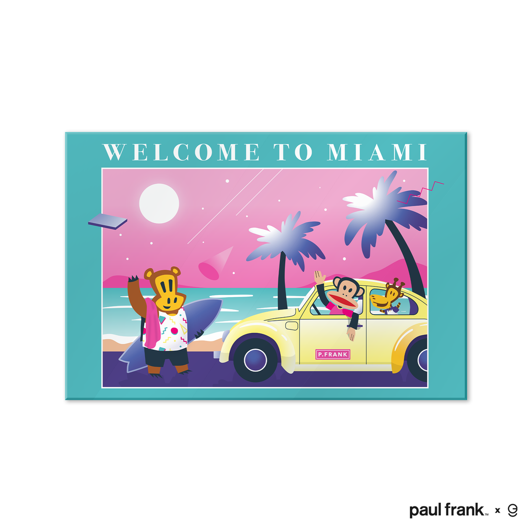 Paul Frank Acrylic Frame Modern Wall Art - EGD X Paul Frank Series - Prime Collection - Interior Design - Acrylic Wall Art - Picture Photo Printing Artwork - Multiple Size Options (EGDPF029) - egraphicstore