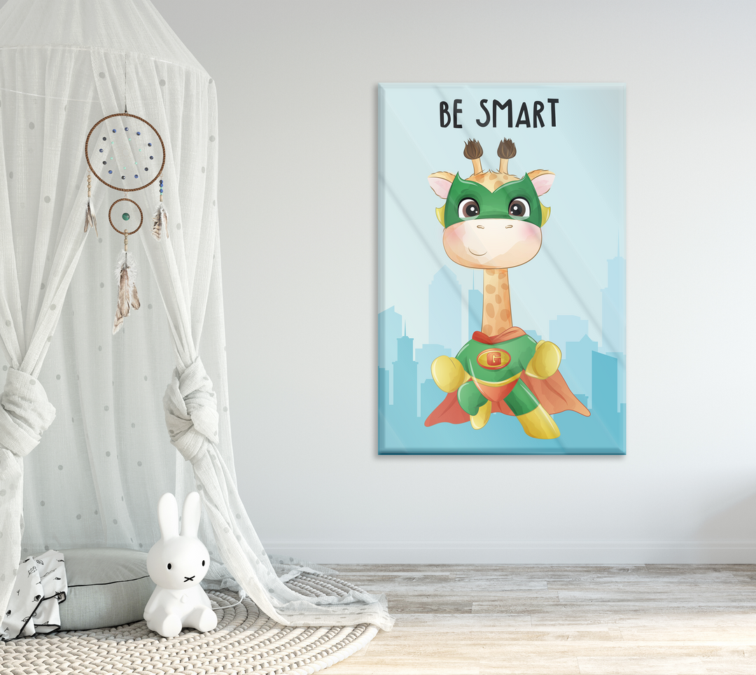 Acrylic Modern Wall Art Super Giraffe - Superhero Animals Series - Acrylic Wall Art - Picture Photo Printing Artwork - Multiple Size Options - egraphicstore
